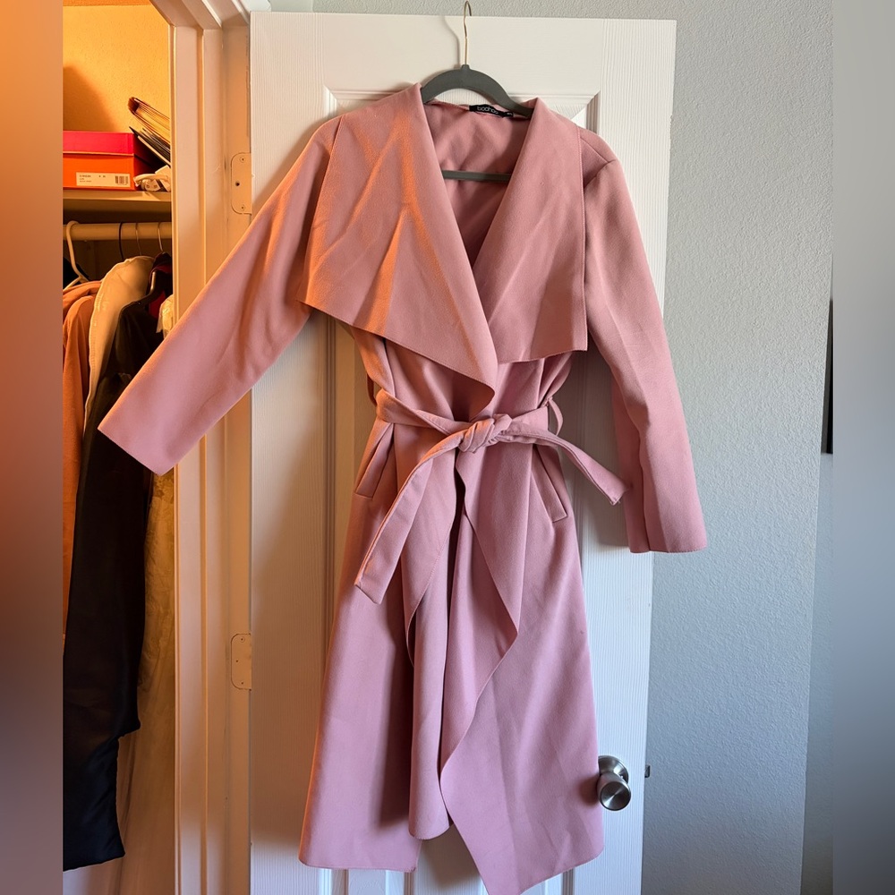 Boohoo Soft Pink Outerwear